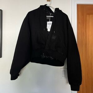 Carhartt WIP black reversible cotton and bomber jacket